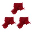 thumbnail image 4 of Bouquet Ribbon, Fringe Chiffon Silk Ribbon Hand Dyed Hand Crafted Soft Touch Easy To Cut  For Wedding For Gift Wrapping Dark Red, 4 of 8