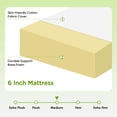 thumbnail image 7 of Twin Size Mattress,6 Inch Base Foam Mattress in a Box,Medium-Firm,Pressure Relief&Temperature Regulation,CertiPUR-US Certified,White, 7 of 7