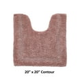 thumbnail image 2 of Better Trends 20" x 20" U-Shape Toilet Rug, 100% Cotton Tufted Bathroom Rug, Contour Mat, Water Absorbent, Reversible, Machine Wash (Pink) Lux Collection, 2 of 6