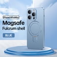 thumbnail image 1 of Nalacover for iPhone 14 Pro Max Invisible Stand Magnetic Case for Women Men,Compatible with MagSafe Charger,Shockproof Slim Support Car Mount Phone Case with All-inclusive Camera Lens Film,Blue, 1 of 11