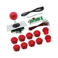 thumbnail image 2 of Sidaley Controlador de tablero de Control de juego Joystick DIY Gamepad Stick Reparación de Joysticks Accesorio de pieza de repuesto Videojuegos y accesorios Rojo, 2 of 6