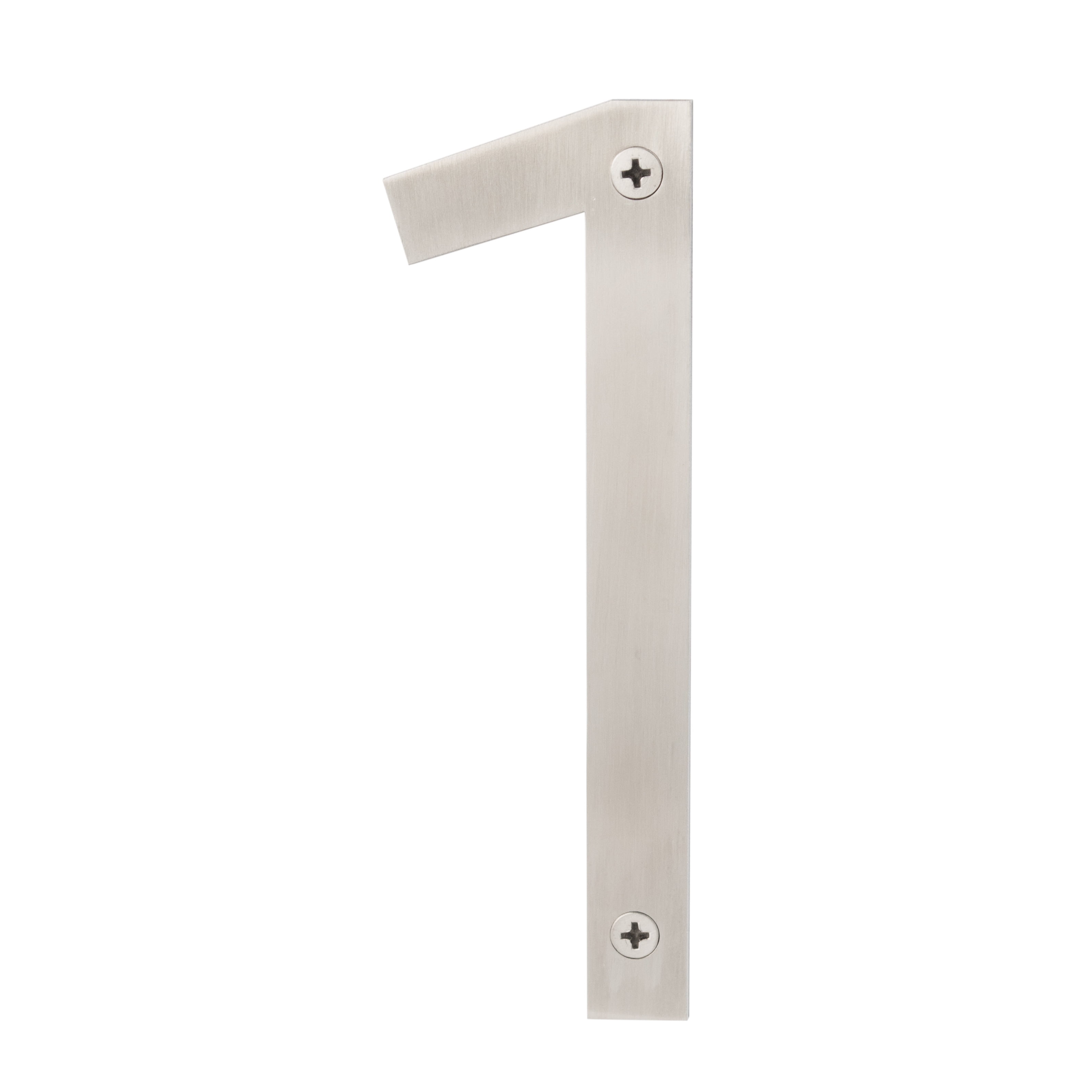Sure-loc  Stainless-steel House Numbers - 6"H Silver/3