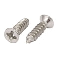 thumbnail image 2 of Tornillos autorroscantes de cabeza plana Phillips M3 x 12 mm tono plateado 200 piezas, 2 of 2