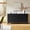 Black, variant on Tina's Home Walnut Sideboard Buffet Cabinet, 4 Doors & Adjustable Shelves & Solid Wood Legs for Dining Room & Kitchen