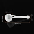 thumbnail image 2 of Unique Bargains Micro Spoons 5 Gram Measuring Scoop Plastic Round Bottom Mini Spoon with Hole 15 Pack, 2 of 6