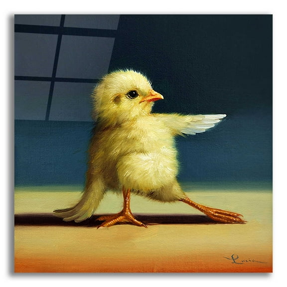 Epic Art 'Yoga Chick Bend Knee' by Lucia Heffernan, 12"x12"