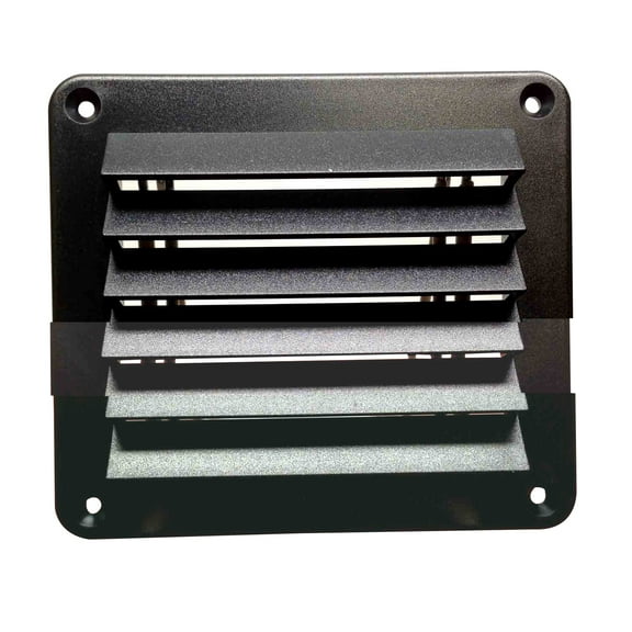 Pactrade Marine Boat ABS Black Louver Ventilator Cover Plate 5.5" X 4 7/8"