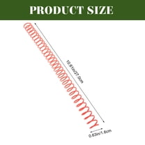 DRAFIDEEP Loose-Leaf Binder Coils Pink 6Pcs For Data Sorting Diy Projects