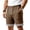 (Fashion 22)Brown, variant on Aimik Mens Athletic Shorts Elastic Waist Stripe Hem Mens Casual Shorts Summer Breathable Fabric Sport Shorts for Gym or Running