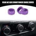 thumbnail image 2 of Unique Bargains Rear AC Heat Temp Climate Knob Cover Interior Trim for Dodge Durango 11-20 Aluminum Alloy Purple 3 Pcs, 2 of 6