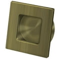 thumbnail image 3 of Deltana FLUSH PULL, SQUARE, HD, 2-3/4"X 2-3/4", SOLID BRASS (Antique Brass), 3 of 3
