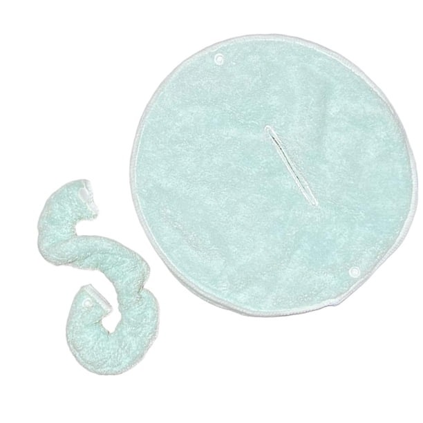 Mascarilla facial reutilizable de forro polar coral antienvejecimiento para mujeres, mamás y hermanas. Correa de un agujero verde