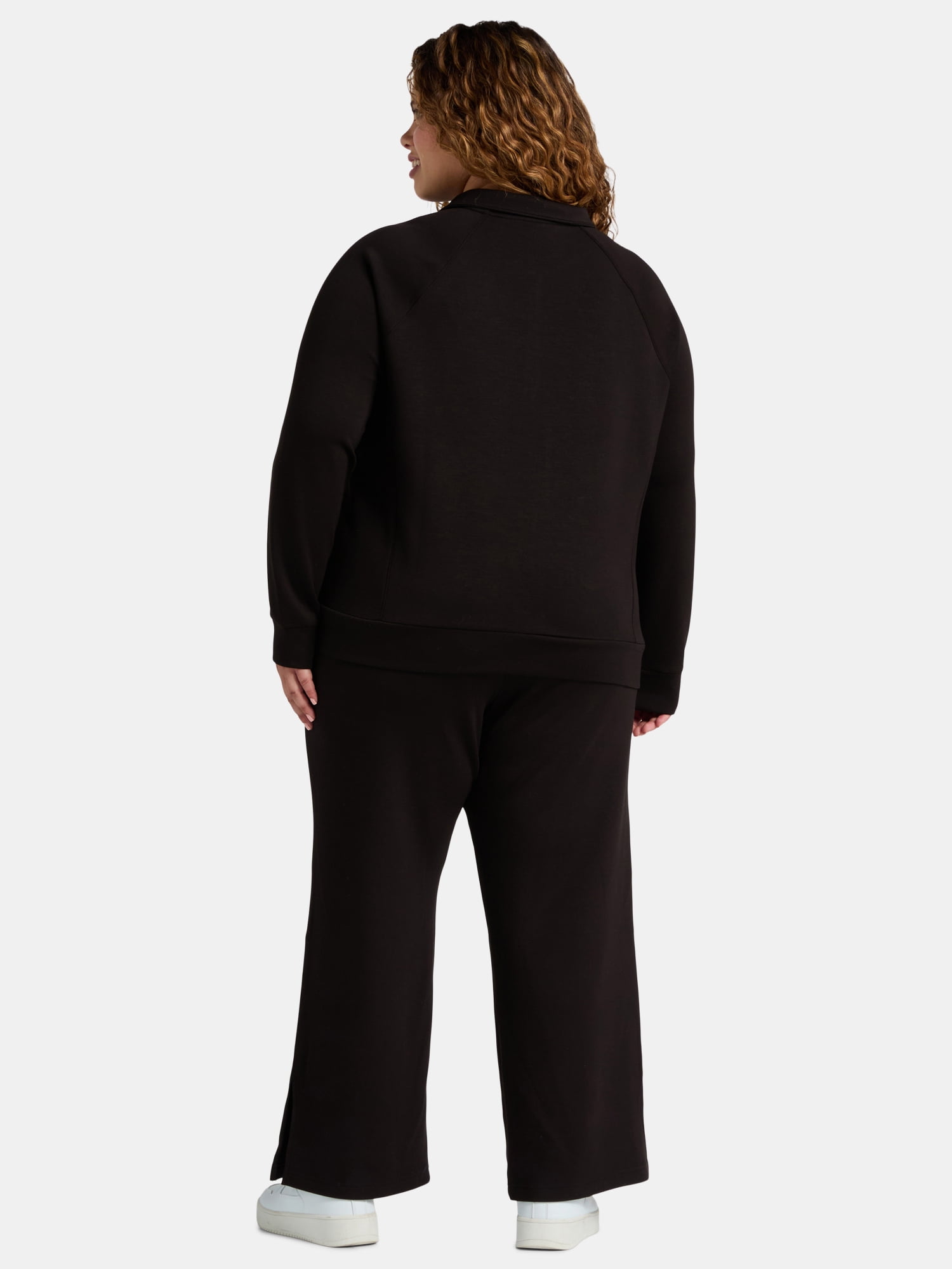 Terra & Sky Women's Plus Scuba Knit Sweatshirt and Sweatpants Set, 2-Piece, Sizes 0X-4X