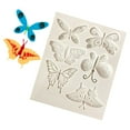 thumbnail image 5 of Huayishang Plastic Embossing Mold Diy Butterfly Silicone Mold Fondant Cake Silicone Mold Cake Decoration Baking Mold Western Pastry Accessories, Kitchen Essentials Clearance Sale Grey, 5 of 9