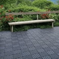 thumbnail image 5 of Plastic Interlocking Deck Tiles - 12"X12" Square Waterproof Patio Tiles, All-Weather Outdoor Flooring for Poolside, Balcony & Backyard, 5 of 6