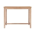 thumbnail image 2 of Linon Claridge Wood Counter Height Pub Table in Distressed Brown, 2 of 8