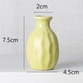 thumbnail image 4 of Leonard Flower Vase Shelf Decor Table Decor Vases for Decor Shelf Decor Accents Ceramic Vase Retro Decor Modern Farmhouse Decor Table Decorations for Living Room Fireplace Decor Small Vase Yellow, 4 of 7