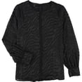 thumbnail image 1 of Alfani Womens Animal Print Pullover Blouse black M, 1 of 2