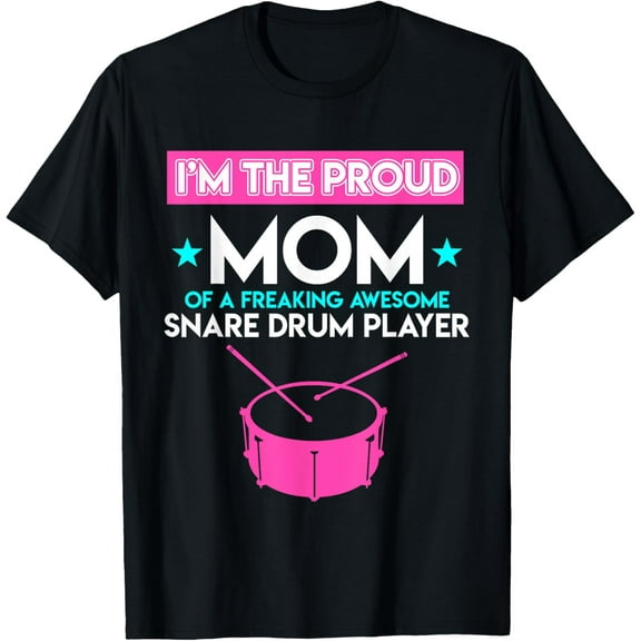 Snare Drum Player Mom Drummers Expert Drumming Lover Graphic T-Shirt