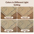 thumbnail image 7 of Design&I 8'x10' Washable Area Rug Tan Navy Basketball Court Design Playful Hoops Motif with Bold Center Icon for Living Room, Family Extra Large Skid-Resistant Low Profile, 7 of 7