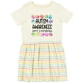 thumbnail image 3 of Inktastic Autism Awareness Support and Understanding Puzzle Pieces Girls Toddler Dress, 3 of 5