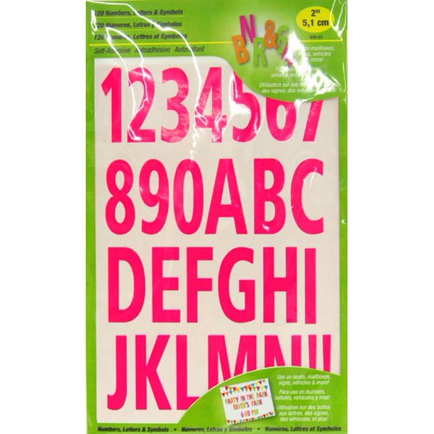 2 Inch Neon Letters & Numbers Kit