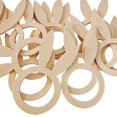 thumbnail image 5 of Utoimkio 10Pcs Easter Bunny Napkin Rings Wooden Bunny Ear Shaped Napkin Rings Holder Rabbit Ear Place Cards for Easter Spring Table Decorations, 5 of 9
