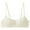 White, variant on Sports Bras with Padding New Type Of Seamless Underwear For Women Half Cup Thin Sagging Push Up Bra Small Glossy Wire Top Up Tube Top