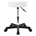 thumbnail image 3 of KKTONER Tabouret Rond à Roulettes en Cuir PU, Hauteur Réglable, Pivotant, pour Dessin, SPA, Salon, Tabourets Chaise avec Roues (Blanc), 3 of 15