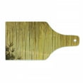 thumbnail image 1 of Bamboo Print Cutting Board, Bamboo Stems and Leaves Oriental Nature Wood Image Natural Wildlife Theme, Decorative Tempered Glass Cutting and Serving Board, Wine Bottle Shape, Yellow, by Ambesonne, 1 of 1