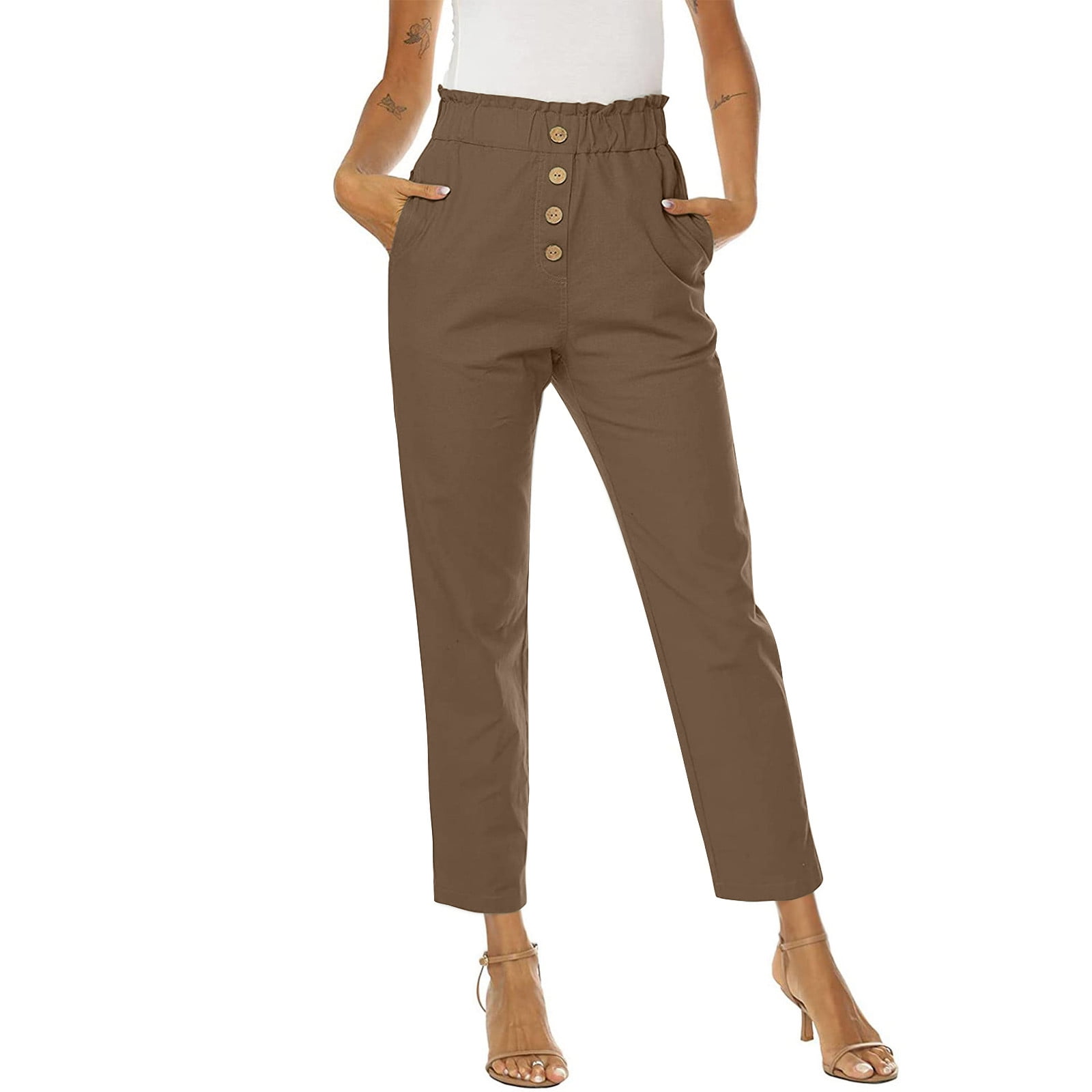 Plus Size Openwork Elastic Waist Pants