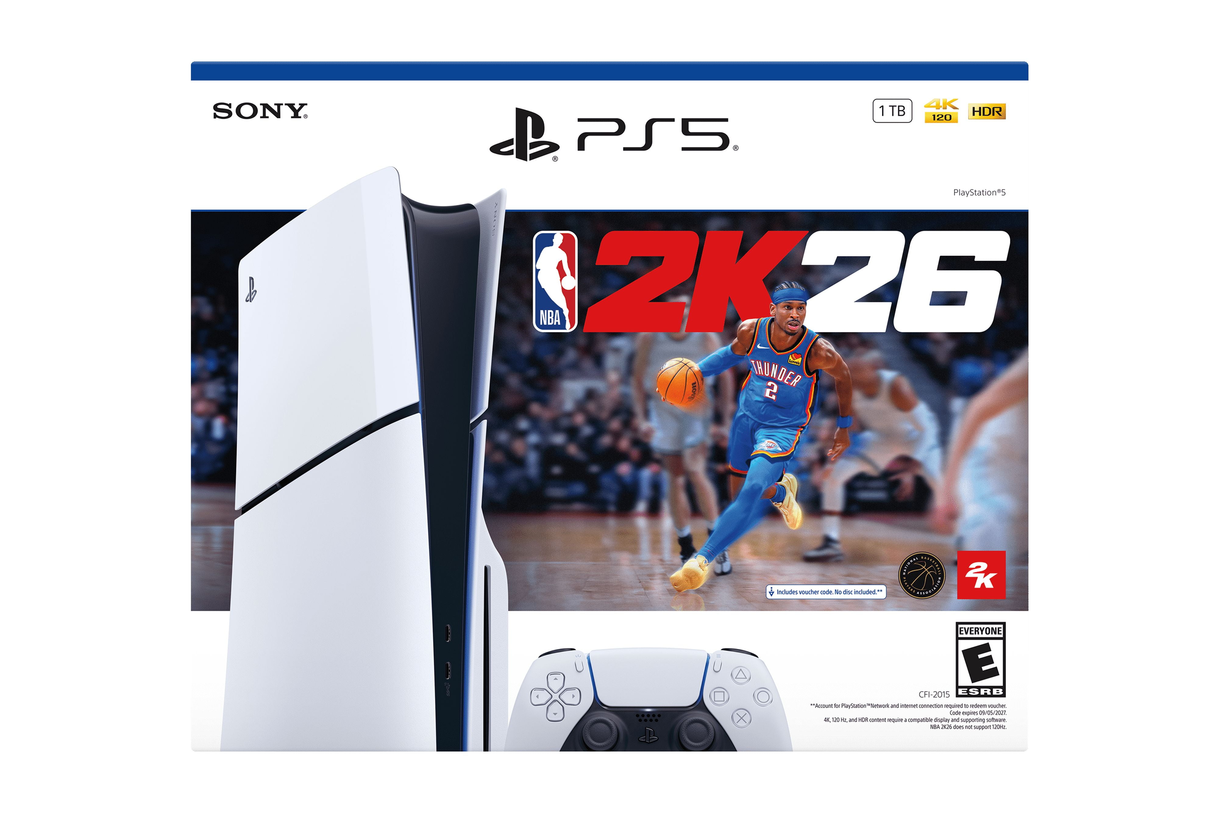PlayStation 5 Disc Console Slim with NBA 2K26 thumbnail 4