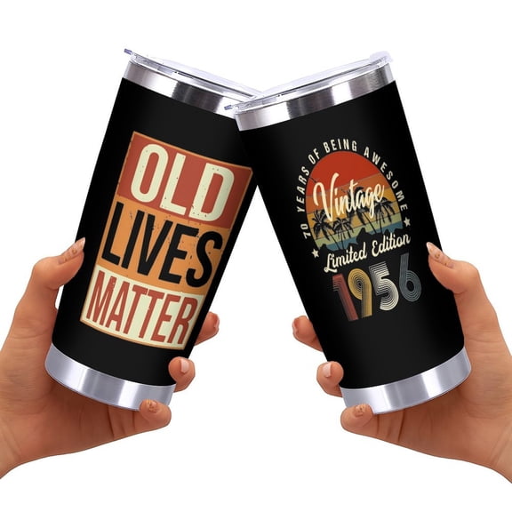 20 Oz Tumbler Funny 70th Birthday Gifts for Men,70 Year Old Birthday Gifts for Men,Cool Gifts for 70 Year Old Man,Mens 70th Birthday Gift Ideas