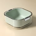 thumbnail image 1 of Cqxid Drain Rack Under $10 Double Layer Drain Basket Vegetable Washing Basin Washing Filter Double Layered Stackable Detachable Bowl Strainer, 1 of 8