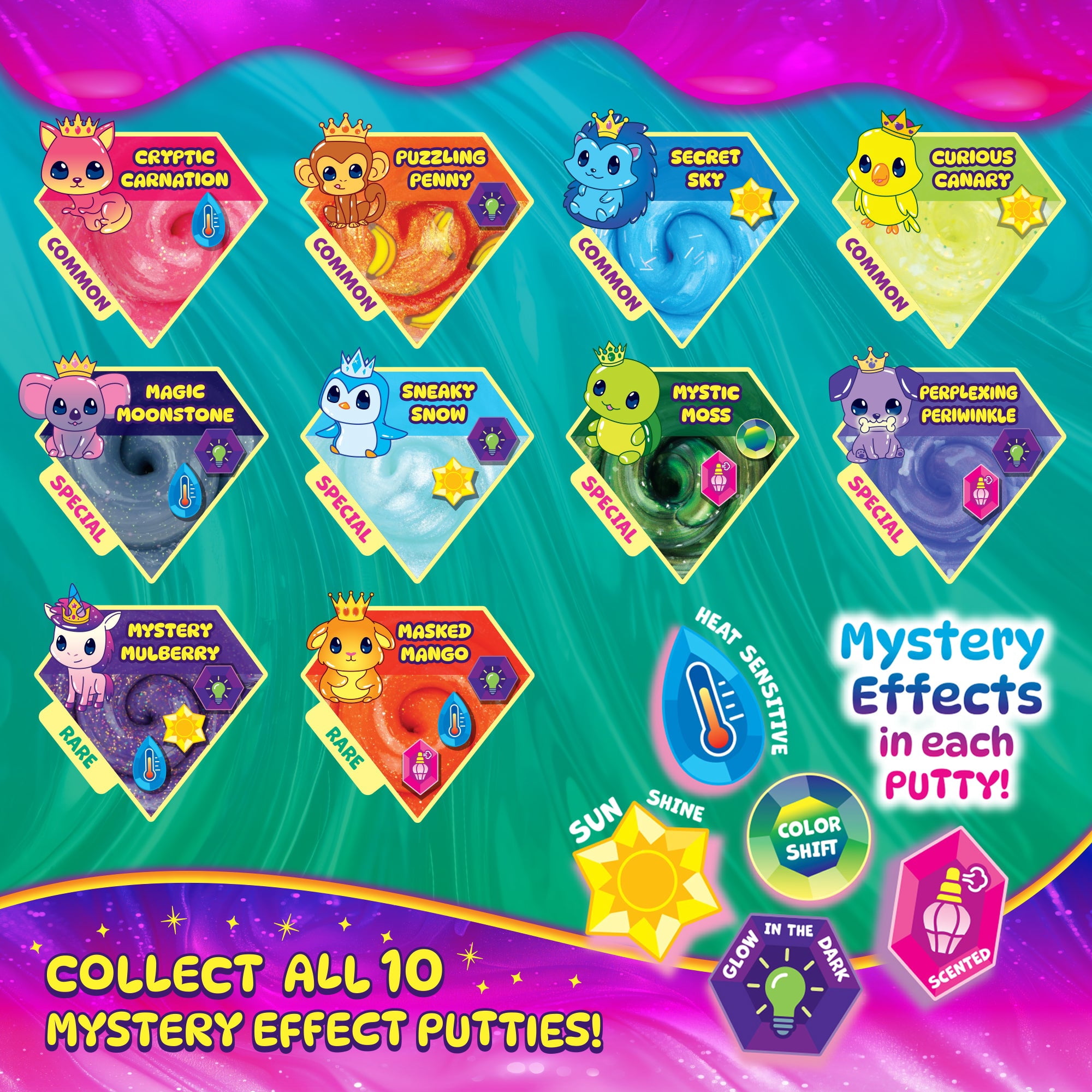 Crazy Aaron’s Treasure Reveal Thinking Putty for Kids and Collectors