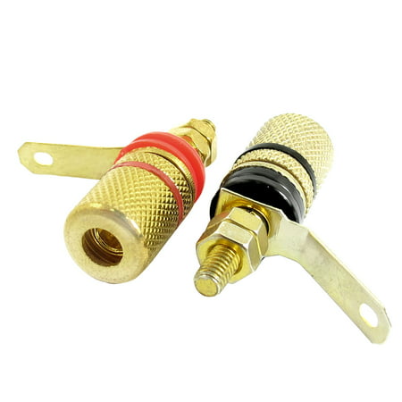 Gold Plated Audio Speaker Binding Post Terminal Self-locking Socket (Best Speaker Binding Posts)