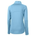 thumbnail image 3 of Women's Cutter & Buck  Powder Blue Minnesota United FC Adapt Eco Knit Stretch Recycled Half-Zip Top, 3 of 3