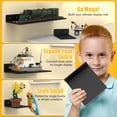 thumbnail image 5 of BlissBox 12-Pack Floating Shelves for Wall Compatible with Lego Building Bricks, 5x5.5inch Dual‑Sided 16x17 Studs for Toy Brick Storage and Display, ABS Display Shelves for Room Decor, Black, 5 of 8