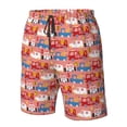 thumbnail image 4 of Fotbe Cartoon with Traffic Elements Trajes de Baño Estampados para Hombre, Shorts de Verano de Secado Rápido, Ropa de Playa, Bañadores-X-Large, 4 of 6