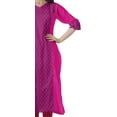thumbnail image 3 of Moomaya Cotton Straight Tunic WoMen's Readymade Printed Kurta V Neck Summer Wear, 3 of 6