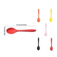 thumbnail image 4 of Bewildely Cuchara de silicona con mango, cucharas para sopa, comida, cuchara de cocina, cuchara agitadora, vajilla de mantequilla para el hogar, Mostrada Naranja Bewildely HA071551-01, 4 of 6