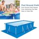 thumbnail image 5 of Blue Lona rectangular para piscina infantil, cubierta de repuesto para suelo, 5 of 5