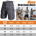 thumbnail image 2 of liyiyiyia Mens Shorts Quick Dry Casual Summer Shorts Cargo Quick Dry Work Hiking Shorts Grey 30, 2 of 8