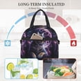 thumbnail image 4 of Disketp Purple Moon Cat Lonchera Térmica para Mujer y Hombre, Bolsa de Almuerzo Reutilizable e Impermeable para Trabajo, Viajes y Picnic, 4 of 7