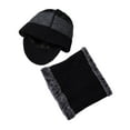 thumbnail image 2 of Viworld Mens Beanie Hat Winter Warm Woolly Hats Thick knit Ribbed Hiking Outdoor Caps With Scarf, 2 of 5