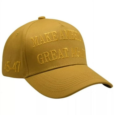 Trump MAGA Hat – Gold Embroidered Make America Great Again Cap