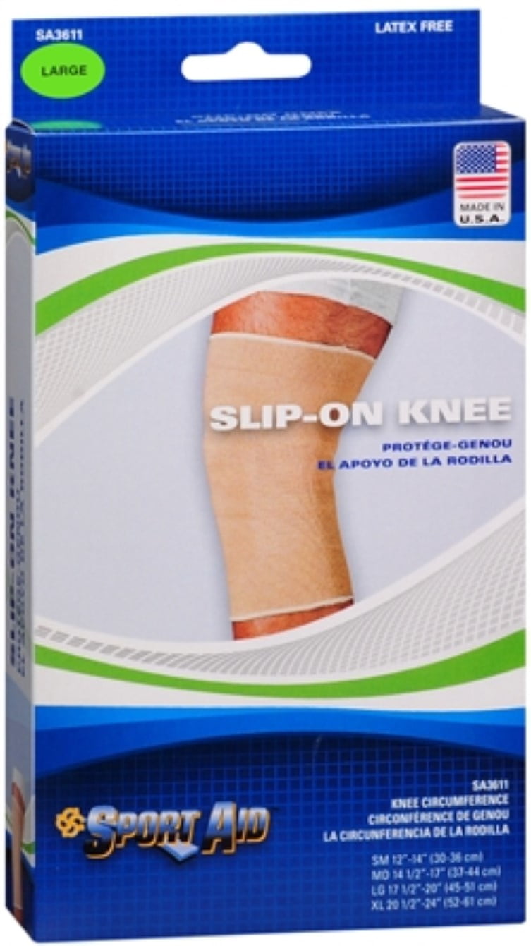 Sport Aid Slip-On Knee Wrap Sleeve, Large