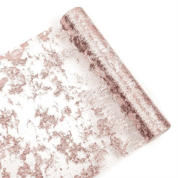 Table Runner Glitter Metallic Thin Mesh Table Runner Sparkly Table Decorations for Wedding, Bridal Shower