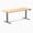 Bamboo / Space Gray, variant on Desky Dual Bamboo Sit Stand Desk - Bamboo / 60 X 30 Inches / Space Gray