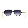 thumbnail image 4 of Mens Bamboo Arm Plastic Racer Sunglasses Shiny Black Smoke, 4 of 4